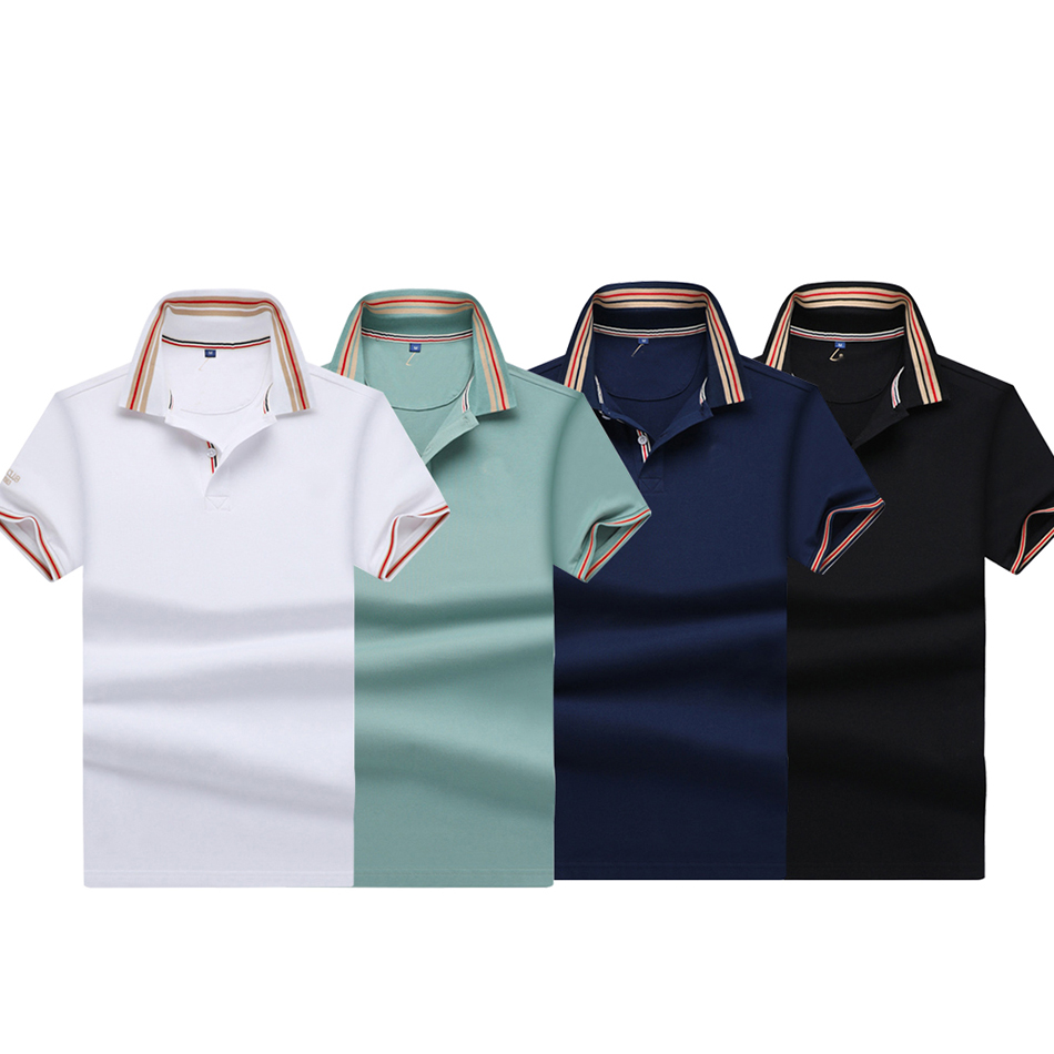 Top Quanlity 5A Polo T Shirts With Collar for Men designing Mens Basic Business Polos 100% Pure Cotton Shirt Fashion Mens Dress T-Shirts Embroidered Letter Badges short