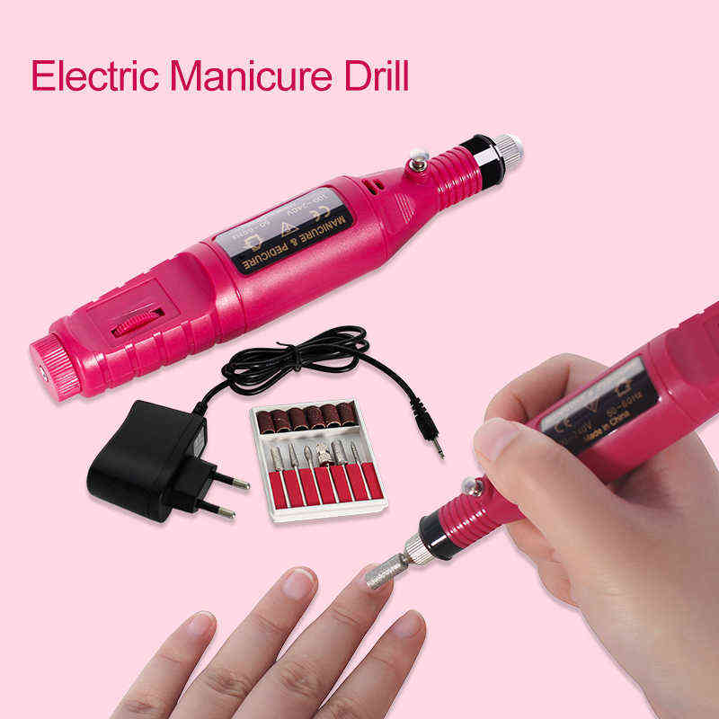 Nail Gel Toy Lnwpyh Set Uv Led Lamp Dryer with 18 12 Pcs Polish Kit Soak Off Manicure Tools Electric Drill 0328