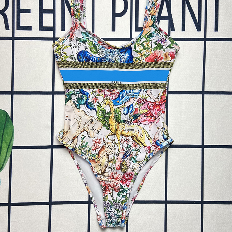 One Piece Women Swimwear Designer Animal Floral Printed Swimsuit Personality Letter Female Bathing Suit
One Piece Women Swimwear Designer Animal Floral Printed Swimsuit Personality Letter Female Bathing Suit