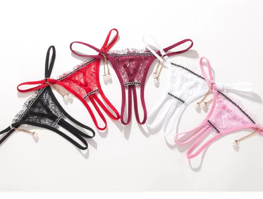Eyelash of euramerican sexy panties women' opens file pearl conpendant Briefs woman to avoid taking off temptation hot T-shaped pants, White
Eyelash of euramerican sexy panties women' opens file pearl conpendant Briefs woman to avoid taking off temptation hot T-shaped pants, White