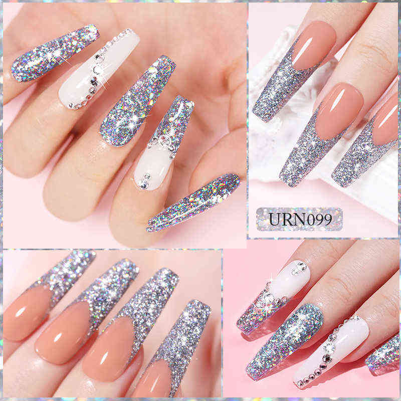 NXY Nail Gel 7 5ml Silver Glitter Sequins Uv Polish Semi Permanent Soak Off Led Manicure Art Hybrid Varnish 0328