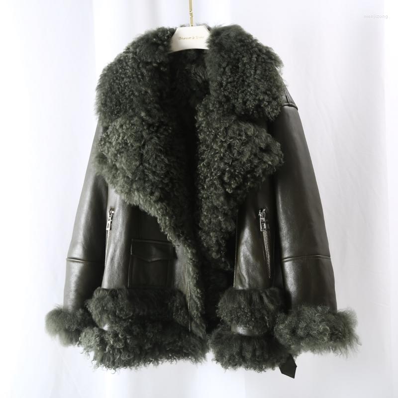 Women' Fur & Faux 2022 Spanish Tigrado Lamb Coat Mid-Length Off-Season Double Faced Real Sheepskin, Green
Women' Fur & Faux 2022 Spanish Tigrado Lamb Coat Mid-Length Off-Season Double Faced Real Sheepskin, Green