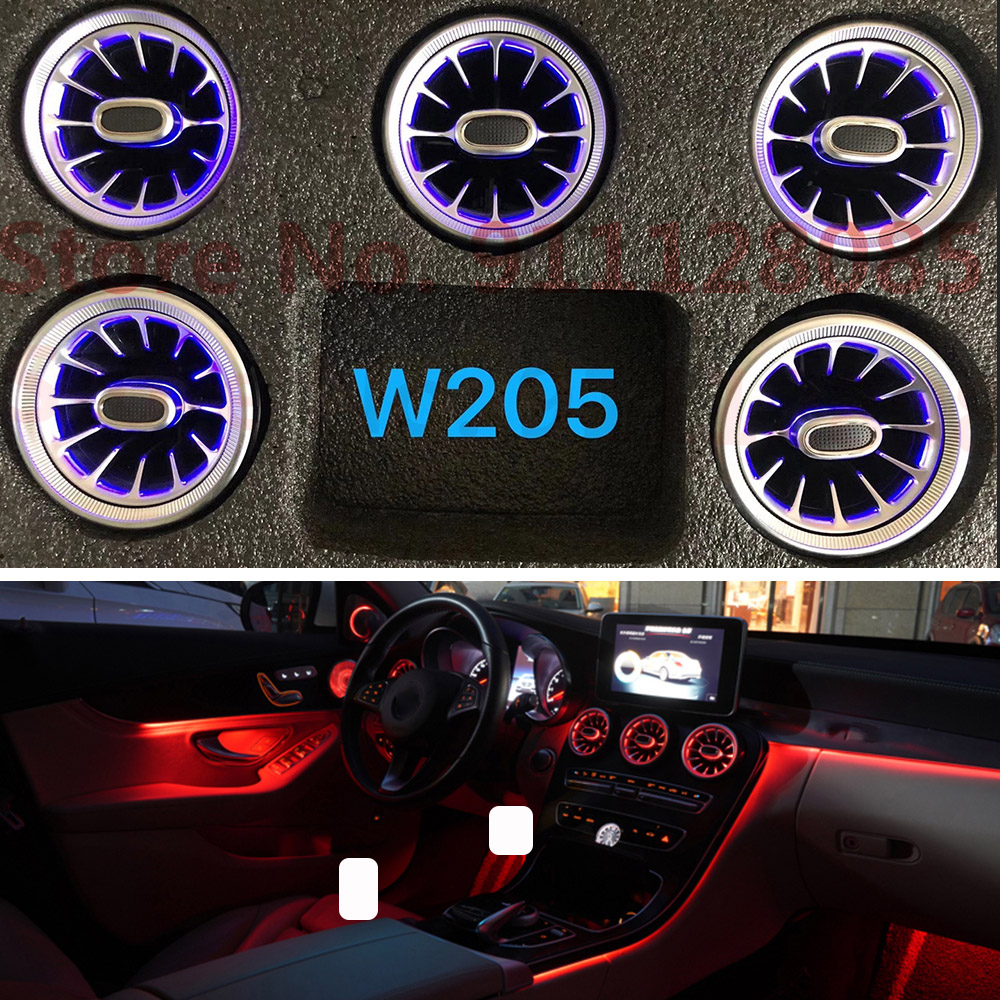 Plug and Play For Mercedes W205 X253 Air Vent Ambient Light GLC C Class 2014+ Outlet Car Interior Front Console Air vent light
Plug and Play For Mercedes W205 X253 Air Vent Ambient Light GLC C Class 2014+ Outlet Car Interior Front Console Air vent light