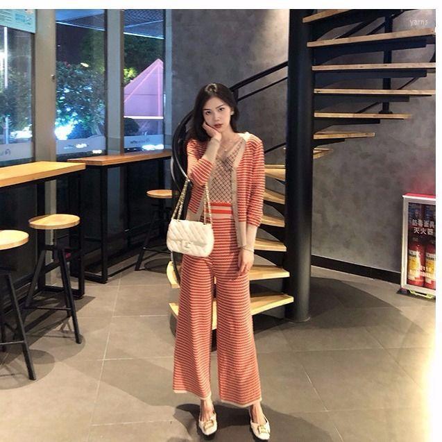Fall And Winter Korean Edition Fashion Casual Wide Leg Trousers Three-piece Cardigan Temperament Light Cooked Sweater Women' Tracksuits, Coral red
Fall And Winter Korean Edition Fashion Casual Wide Leg Trousers Three-piece Cardigan Temperament Light Cooked Sweater Women' Tracksuits, Coral red