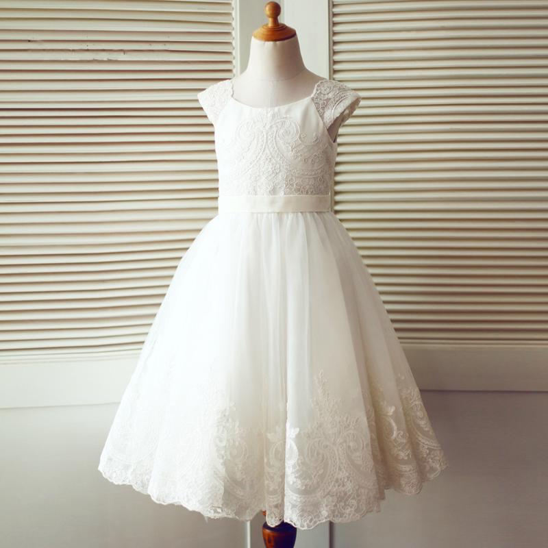 Girl's Dresses Lace Tulle Flower Girl Dress Cap Sleeves Appliques A Line Hem Little Children First Communion, Red;yellow
Girl's Dresses Lace Tulle Flower Girl Dress Cap Sleeves Appliques A Line Hem Little Children First Communion, Red;yellow