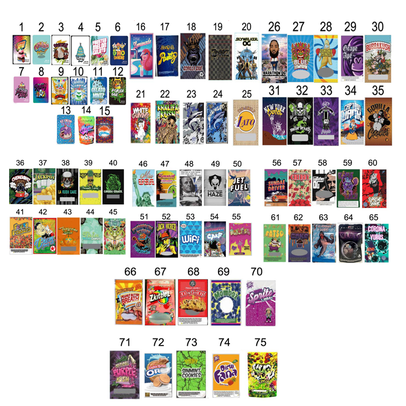 80 KINDS 3.5g 7.0g smell proof mylar bags for dry herb flower REGULAR STRAINS LAVE ICE CREAM SPACE CAKE gorilla glue JET FUEL ZKITTLEZ lato GMO COOKIES GELATO MINTZ
80 KINDS 3.5g 7.0g smell proof mylar bags for dry herb flower REGULAR STRAINS LAVE ICE CREAM SPACE CAKE gorilla glue JET FUEL ZKITTLEZ lato GMO COOKIES GELATO MINTZ