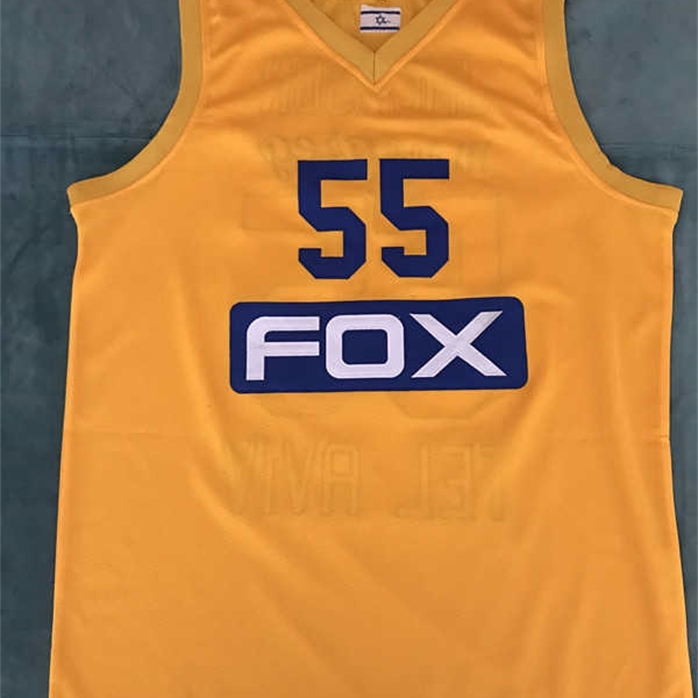 Sjzl98 Pierre Jackson #55 Maccabi Fox Tel Aviv EuroLeague Basketball Jerseys Blue Embroidery Stitched Personalized Custom any size and name Jersey, Yellow
Sjzl98 Pierre Jackson #55 Maccabi Fox Tel Aviv EuroLeague Basketball Jerseys Blue Embroidery Stitched Personalized Custom any size and name Jersey, Yellow