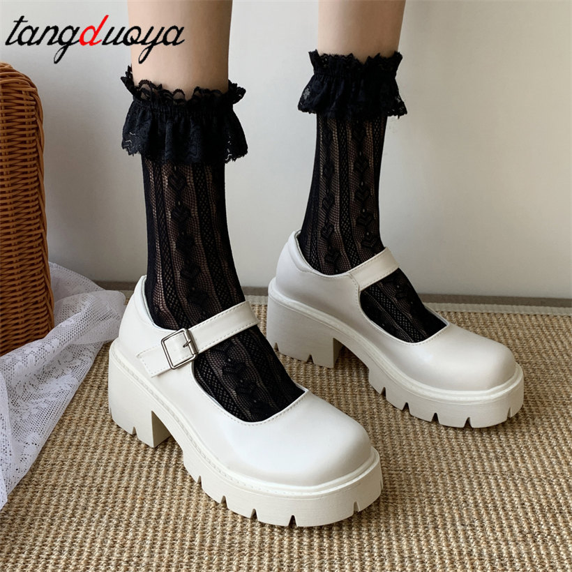 white Lolita Shoes Women Japanese Mary Jane Shoes Women Vintage Girls Students JK Uniform High Heel Platform Shoes Cosplay 42, Black matte
white Lolita Shoes Women Japanese Mary Jane Shoes Women Vintage Girls Students JK Uniform High Heel Platform Shoes Cosplay 42, Black matte