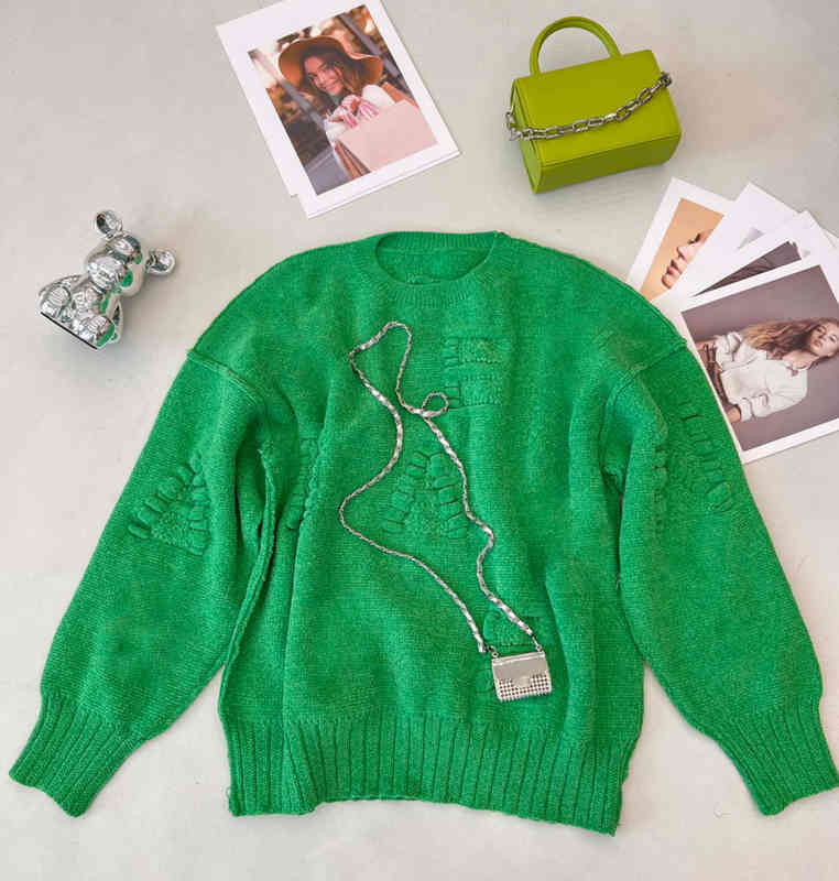 Luxury Designer Womens Sweaters 3D Letter Logo Embroidered Pullover Long-sleeve Crew-neck Knitted Sweater Designer Women Clothing Apparel 0912
Luxury Designer Womens Sweaters 3D Letter Logo Embroidered Pullover Long-sleeve Crew-neck Knitted Sweater Designer Women Clothing Apparel 0912