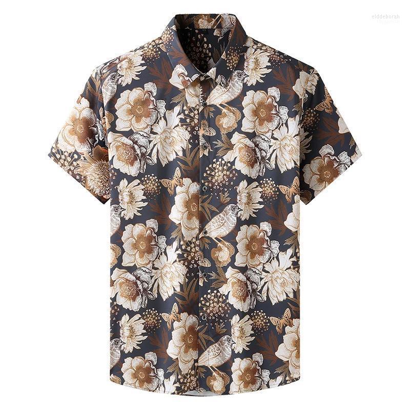Men's Casual Shirts Summer Men's Floral Print Shirt Loose Stretch Short Sleeve For Men Fashion Brand ClothingMen's Eldd22, 9025-black
Men's Casual Shirts Summer Men's Floral Print Shirt Loose Stretch Short Sleeve For Men Fashion Brand ClothingMen's Eldd22, 9025-black