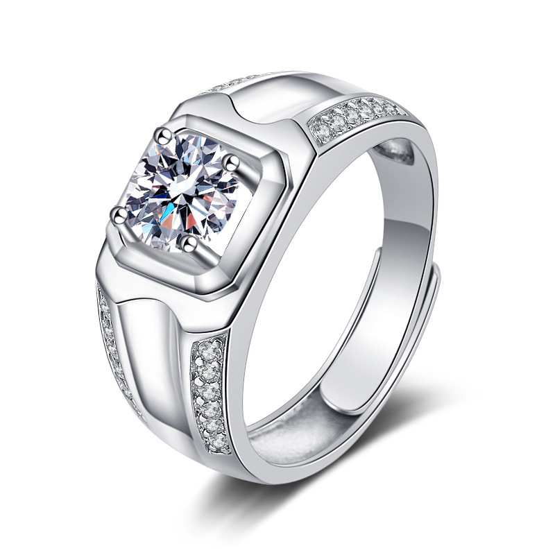 Cluster Rings D Color Mozambique Diamond S925 Sterling Silver Eight arrows twist arm Niu tou Diamond Ring One ct
Cluster Rings D Color Mozambique Diamond S925 Sterling Silver Eight arrows twist arm Niu tou Diamond Ring One ct
