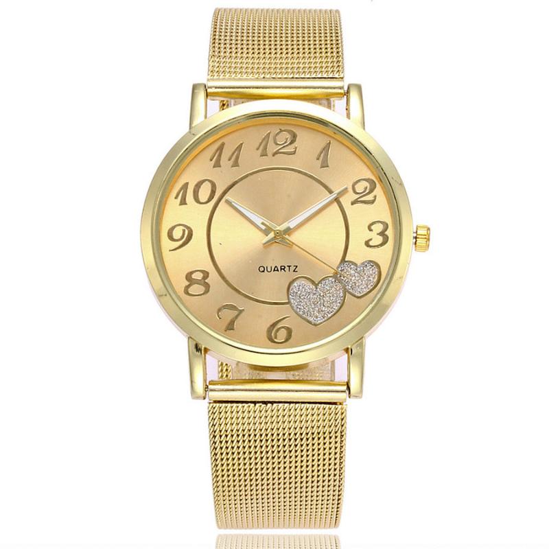 Wristwatches Fashion Women Watch Mesh Belt Wild Lady Creative Gift Wrist Bracelet Watches, Gold
Wristwatches Fashion Women Watch Mesh Belt Wild Lady Creative Gift Wrist Bracelet Watches, Gold