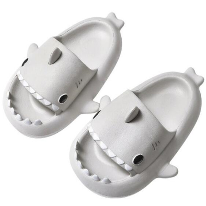 Cute Shark Sandals Children Slippers Summer Home Furnishing Slipper Kids Baby Non-slip Soft Bottom Beach Slides