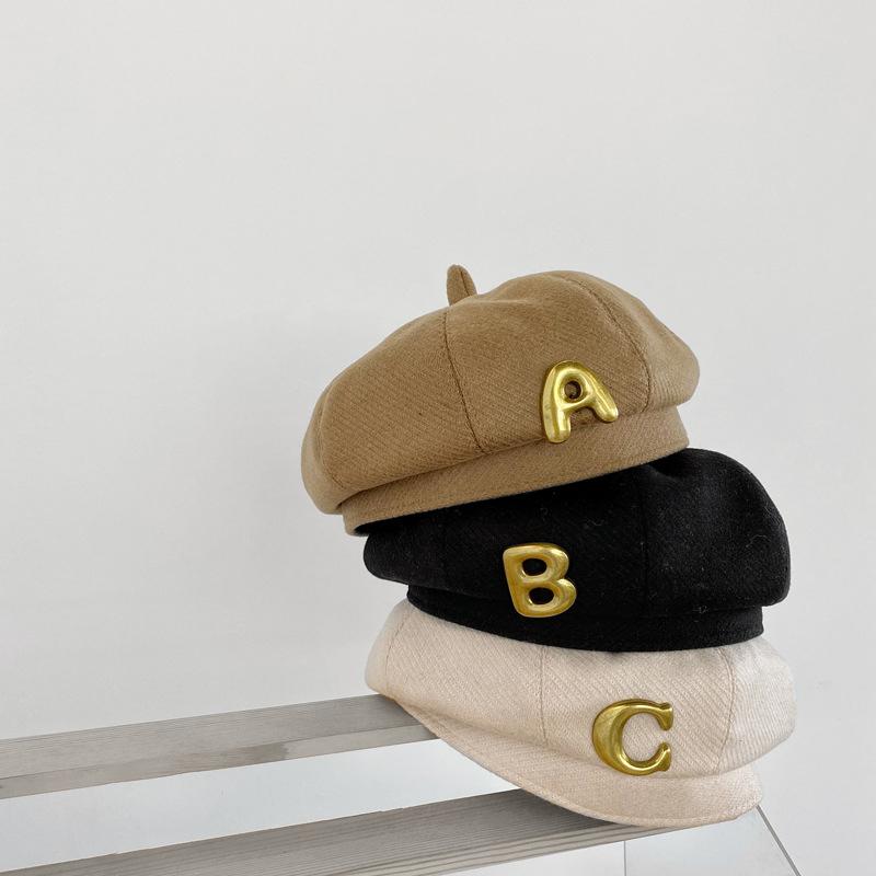 Hair Accessories Autumn Children's Beret Simple Alphabet Solid Color Painter Hat Girls Dome Casual HatHair, Beige
Hair Accessories Autumn Children's Beret Simple Alphabet Solid Color Painter Hat Girls Dome Casual HatHair, Beige