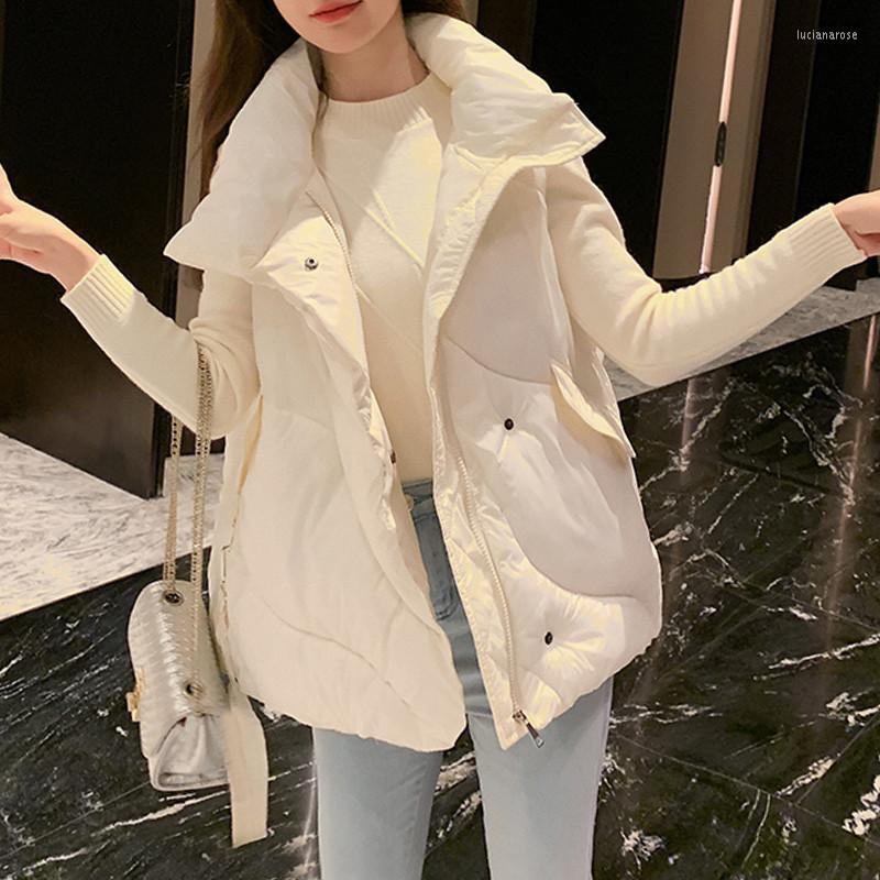Women's Vests Winter Women Cotton Down Vest Warm Sleeveless Loose Waistcoat Casual Stand Collar Short Female Padded Jacket Outerwear Luci22, Black
Women's Vests Winter Women Cotton Down Vest Warm Sleeveless Loose Waistcoat Casual Stand Collar Short Female Padded Jacket Outerwear Luci22, Black