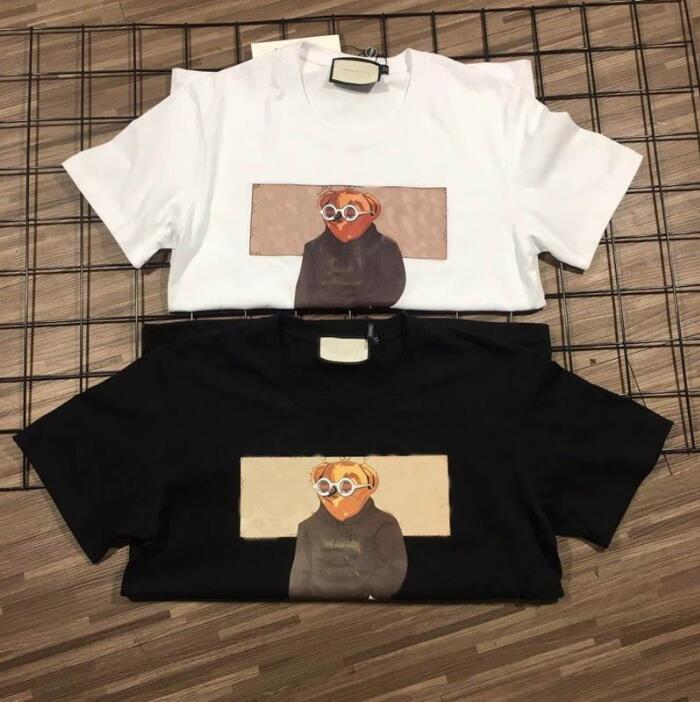 Mens T-Shirts Pringting Tee Cotton Summer Street Skateboard Men T-shirt Men Women Short Sleeves Casual Tees Size S-4XL
