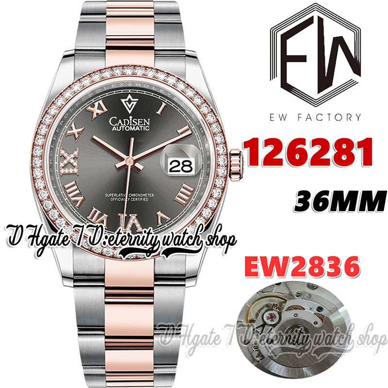 EWF V3 ew126281 a2836 Automatic Womens Watch 36MM Diamonds Bezel Grey Dial Roman Markers Two Tone 904L Steel Bracelet With Same Serial Warranty Card eternity Watches, Watch waterproof cost
EWF V3 ew126281 a2836 Automatic Womens Watch 36MM Diamonds Bezel Grey Dial Roman Markers Two Tone 904L Steel Bracelet With Same Serial Warranty Card eternity Watches, Watch waterproof cost
