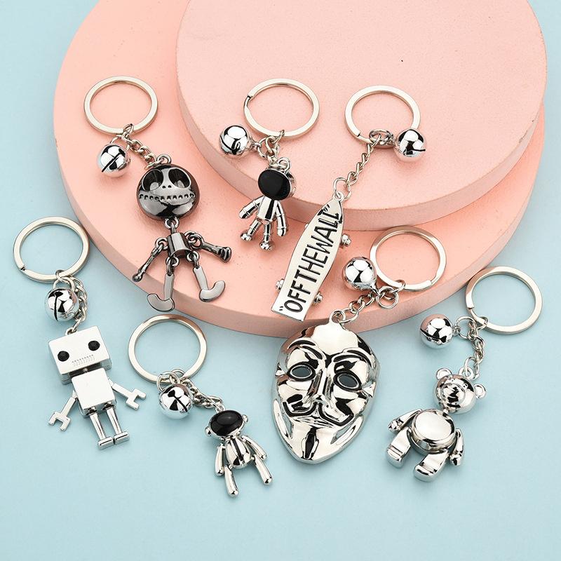 Keychains Creative Robot Space Man Bear Skateboard Model Metal Keychain Car Pendant Keyring Children Kids Men Birthday Christmas GiftKeychai
Keychains Creative Robot Space Man Bear Skateboard Model Metal Keychain Car Pendant Keyring Children Kids Men Birthday Christmas GiftKeychai