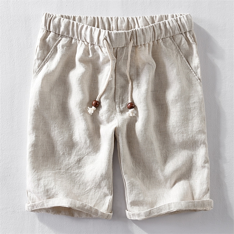 Men Summer Fashion Japan Style 100% Linen High Quality Elastic Waist Shorts Male Solid Color Simple Casual Slim Shorts Daily pan 220407, Beige
Men Summer Fashion Japan Style 100% Linen High Quality Elastic Waist Shorts Male Solid Color Simple Casual Slim Shorts Daily pan 220407, Beige