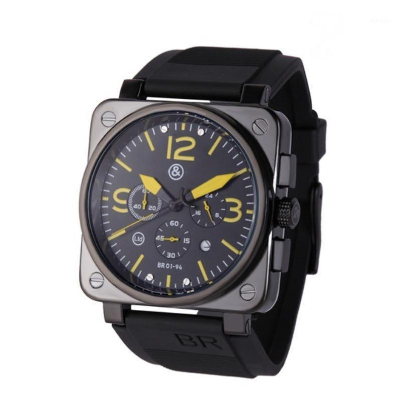 Wristwatches BR Luxury Sport Quartz Bell Woman Multifunction Six Stitches Watch Business Men Rubber Man Calendar Ross Square Wristwatch
Wristwatches BR Luxury Sport Quartz Bell Woman Multifunction Six Stitches Watch Business Men Rubber Man Calendar Ross Square Wristwatch
