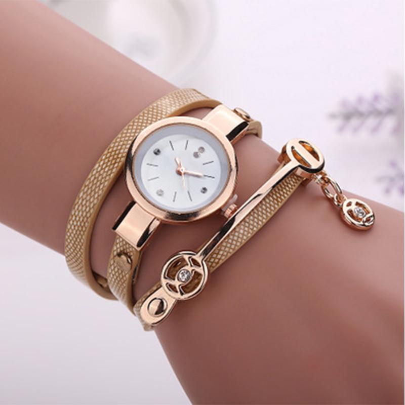Wristwatches Ladies Simple Bracelet Watch Top Fashion Braided Three Circle Casual With 2022, Brown
Wristwatches Ladies Simple Bracelet Watch Top Fashion Braided Three Circle Casual With 2022, Brown