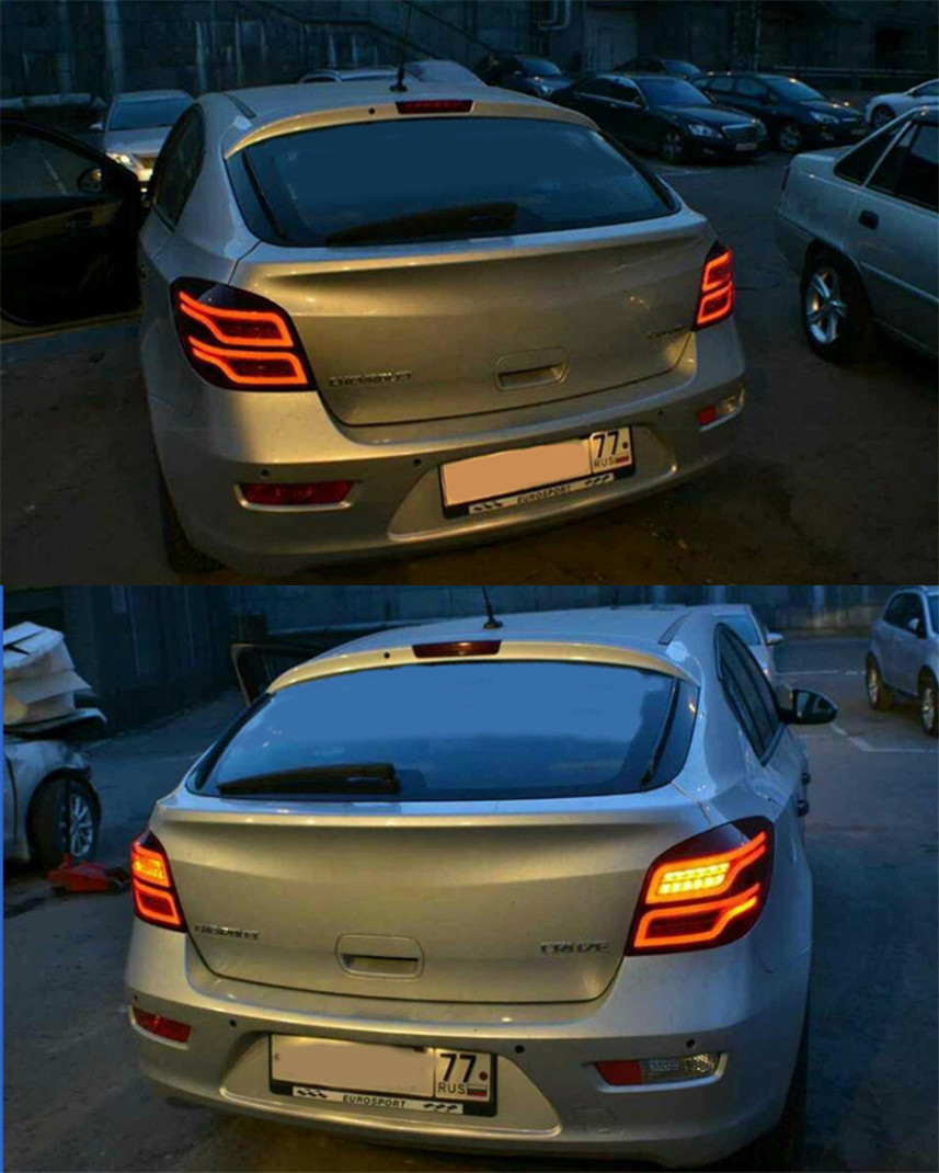 Car Tail Lights For Cruze LED Tail Light 20 09-20 15 Chevrolet Hatchback Rear Fog Brake Turn Signal Lamp