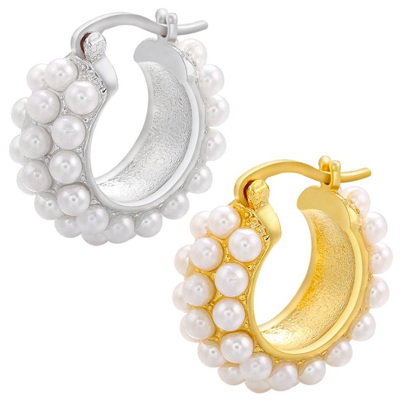 Hoop & Huggie Gold Silver Color Pearl Earrings Cute Round Small For Women Fashion Jewelry WholesaleHoop
Hoop & Huggie Gold Silver Color Pearl Earrings Cute Round Small For Women Fashion Jewelry WholesaleHoop