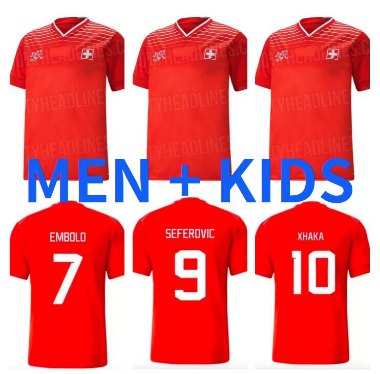 2022 2023 SEFEROVIC Soccer Jerseys 22 23 Switzerland National Team EMBOLO FREULER ZAKARIA SHAQIRI Home Away White Football Shirts Uniforms Mens kids kit
2022 2023 SEFEROVIC Soccer Jerseys 22 23 Switzerland National Team EMBOLO FREULER ZAKARIA SHAQIRI Home Away White Football Shirts Uniforms Mens kids kit