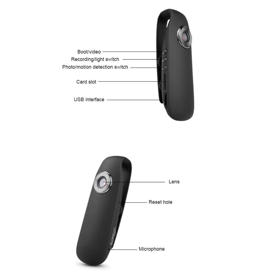 Epacket Mini Camcorders 1080P Full HD Camera Digital Video Recorder Dashcam Body Cam H264 Camcorder Wide Angle Small Camera