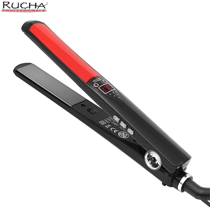 RUCHA Hair Straightener Plates Flat Irons Professional MCH Fast Heating Curling Iron For Women 220623