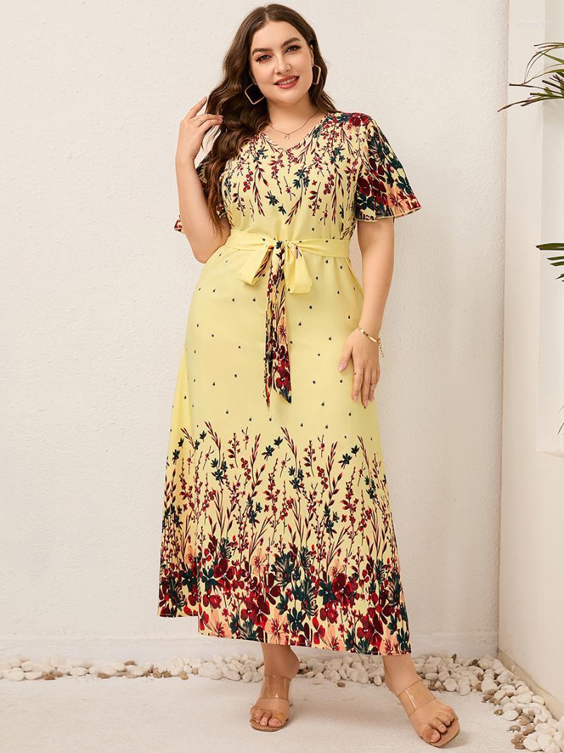 Plus Size Dresses Women Summer Long Dress V Neck Short Sleeve Floral Print Boho Beach Curvy Woman ClothingPlus Jasp22, Pink
Plus Size Dresses Women Summer Long Dress V Neck Short Sleeve Floral Print Boho Beach Curvy Woman ClothingPlus Jasp22, Pink
