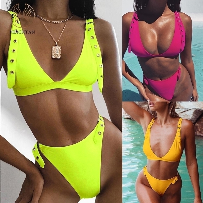 Peachtan Neon bikinis micro Vneck brazilian swimsuit female Push up swimwear women bathing suit biquini Summer beach wear Y200319
Peachtan Neon bikinis micro Vneck brazilian swimsuit female Push up swimwear women bathing suit biquini Summer beach wear Y200319