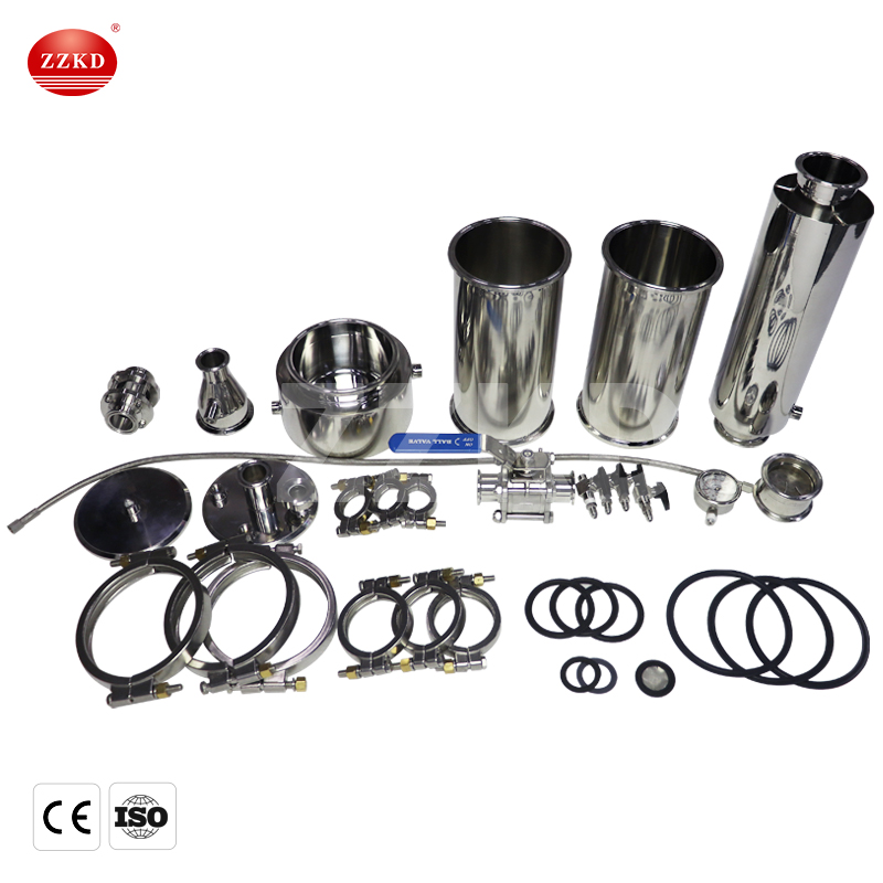 ZZKD Lab Supplies 1LB Closed Loop Extractor Turnkey Small 1pound BHO Extraction Stainless Steel Vaccum Chamber