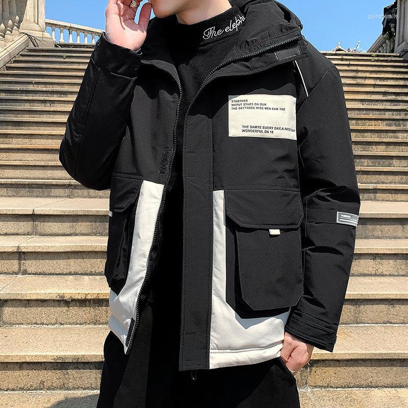 Men's Winter Jacket Hooded Thicken Warm Men Parka Coat Zipper Casual Outerwear Windproof Jackets Mens Windbreak Guin22, 5920 khaki black
Men's Winter Jacket Hooded Thicken Warm Men Parka Coat Zipper Casual Outerwear Windproof Jackets Mens Windbreak Guin22, 5920 khaki black