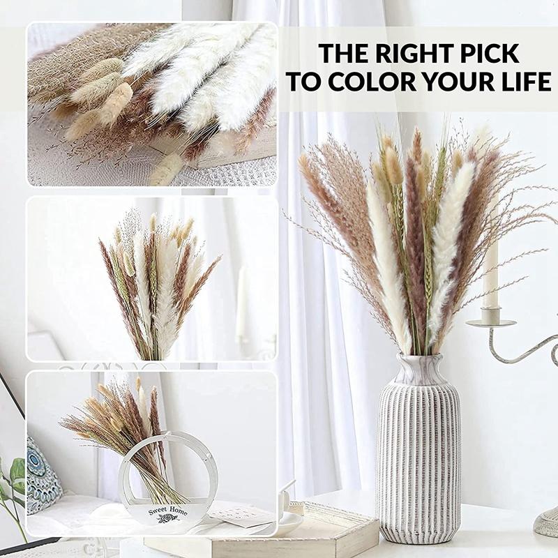 Decorative Flowers & Wreaths Natural Pampas Grass Decor 40 Pieces, 45cm Dried White Tail Wheat Dust Plant Boho, 40pcs
Decorative Flowers & Wreaths Natural Pampas Grass Decor 40 Pieces, 45cm Dried White Tail Wheat Dust Plant Boho, 40pcs