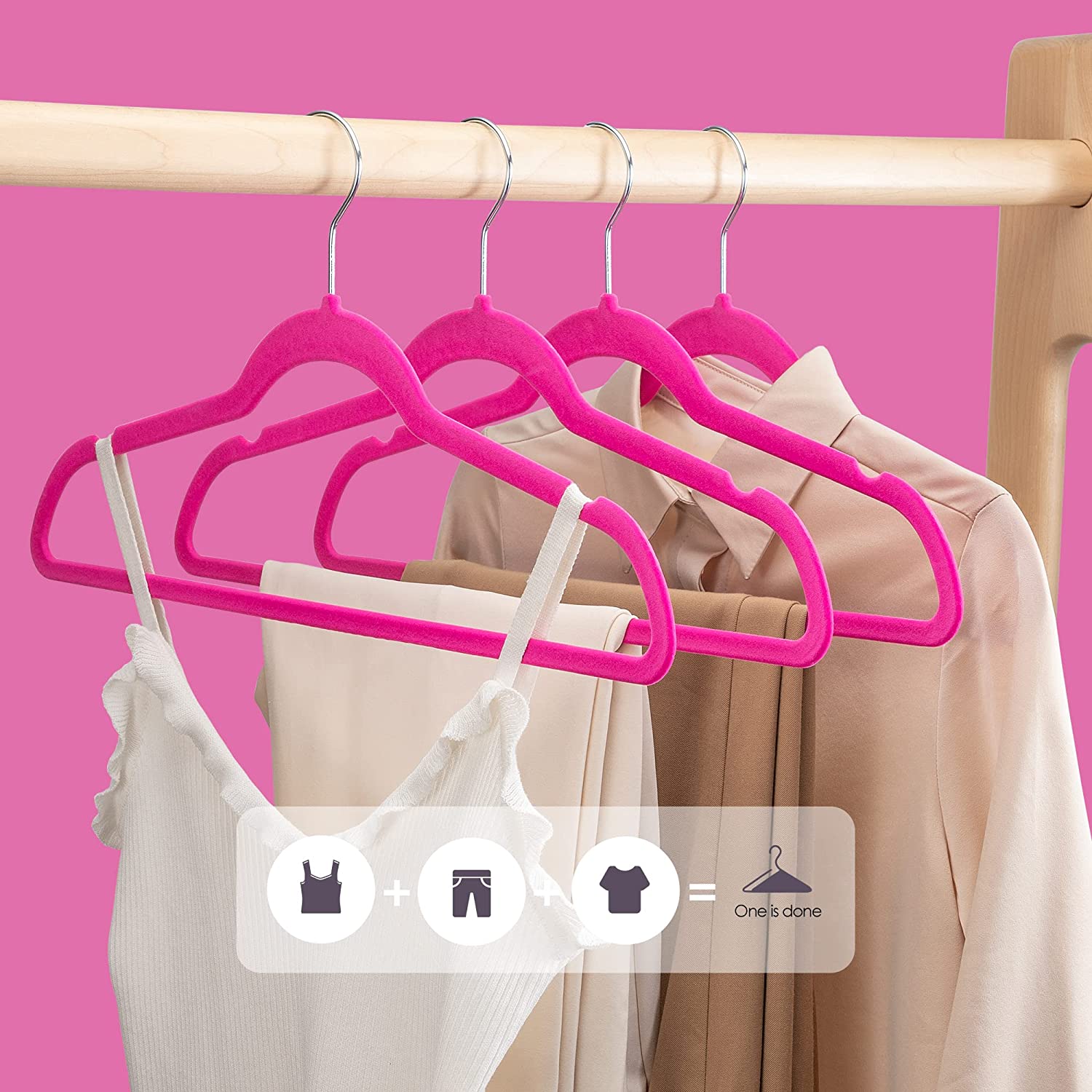 Nobemall Premium NonSlip Velvet Hangers Suit Hangers for Coat