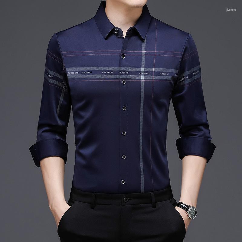 Men's Dress Shirts Spring And Summer Men's Long-sleeved Shirt Stretch Non-iron Slim Tooling Casual Printed Male Loose Brand ClothesMen's, Navy
Men's Dress Shirts Spring And Summer Men's Long-sleeved Shirt Stretch Non-iron Slim Tooling Casual Printed Male Loose Brand ClothesMen's, Navy