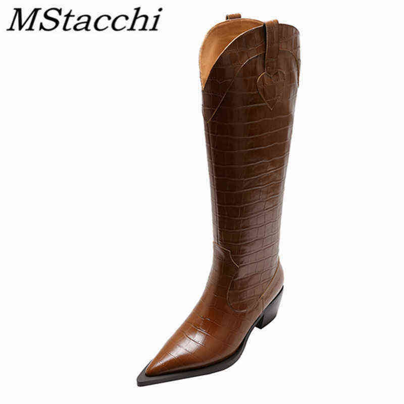 MStacchi Sexy Street Woman Boots Pointed Toe Crocodile Print Crude Heel Leather Party Slip-on Shoes Platform Knee Gothic 220729, Black
MStacchi Sexy Street Woman Boots Pointed Toe Crocodile Print Crude Heel Leather Party Slip-on Shoes Platform Knee Gothic 220729, Black
