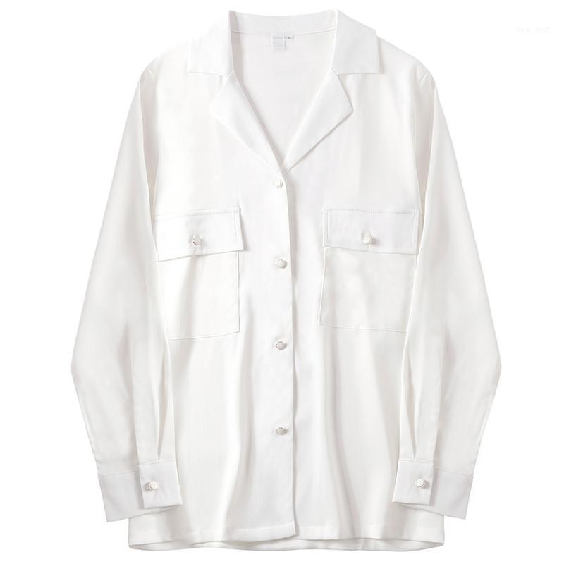Women' Blouses & Shirts Philosophy 2022 Casual Chiffon White Women Blouse Shirt Chic Solid Long Sleeve V-Neck Ladies Retro Pockets OL Tops
Women' Blouses & Shirts Philosophy 2022 Casual Chiffon White Women Blouse Shirt Chic Solid Long Sleeve V-Neck Ladies Retro Pockets OL Tops