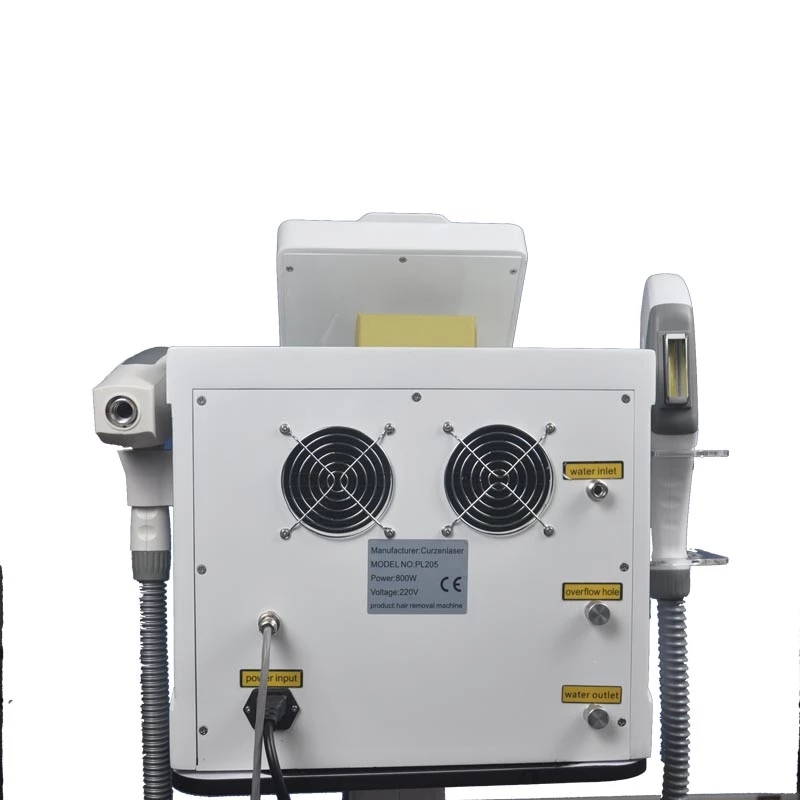 Multi-Functional Beauty Equipment 2 in 1 IPL OPT Hair Removal Machine Laser Tattoo Removal Eyebrow Washing Machine Nd Yag Laser Q Switch