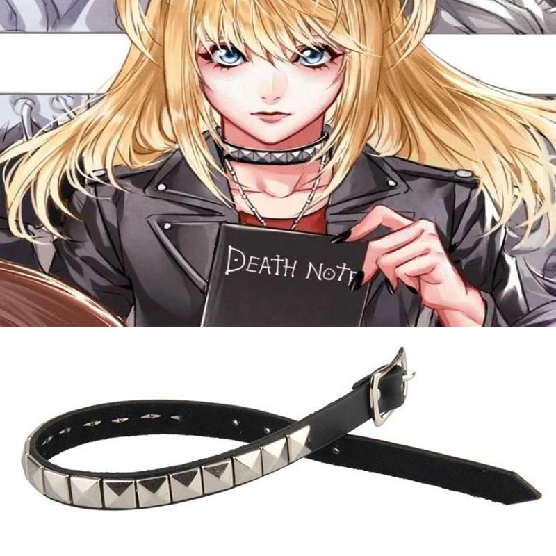 Chokers Anime Hip Hop Choker Death Note Misa Amane Necklace For Men Women Punk Rivet Collar Pendant Leather Necklaces Cosplay Gifts
Chokers Anime Hip Hop Choker Death Note Misa Amane Necklace For Men Women Punk Rivet Collar Pendant Leather Necklaces Cosplay Gifts