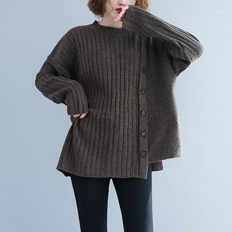 Women's Sweaters 2022 Arrival Korea Style Button Thick Warm Winter Knitted Sweater Plus Size Loose Chic Women Casual Outwear Pullover, Gray
Women's Sweaters 2022 Arrival Korea Style Button Thick Warm Winter Knitted Sweater Plus Size Loose Chic Women Casual Outwear Pullover, Gray