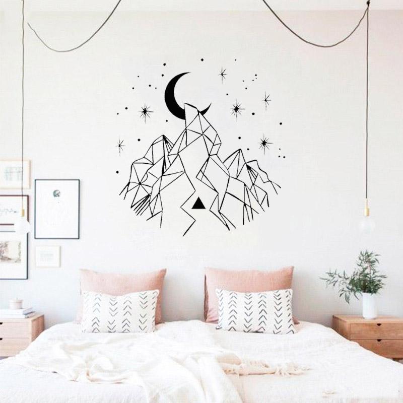 Wall Stickers Mountains Stars Pattern Poster Mural Baby Nursery For Bedroom Moon Cute Beauty Fashion Sticker Design Art Decals LY1500
Wall Stickers Mountains Stars Pattern Poster Mural Baby Nursery For Bedroom Moon Cute Beauty Fashion Sticker Design Art Decals LY1500