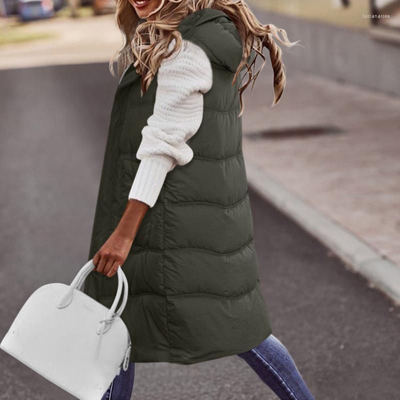 Women's Vests Long Vest Hooded Waistcoat Winter Warm Down Coat Sleeveless Pockets Slim Casual Quilted Jacket Female Luci22, Black
Women's Vests Long Vest Hooded Waistcoat Winter Warm Down Coat Sleeveless Pockets Slim Casual Quilted Jacket Female Luci22, Black