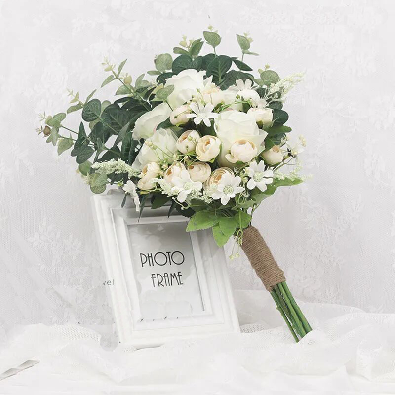 Hand flower forest is Korean-style holding flower living room bedroom decoration props simulation bouquet photo studio wedding photography travel phot