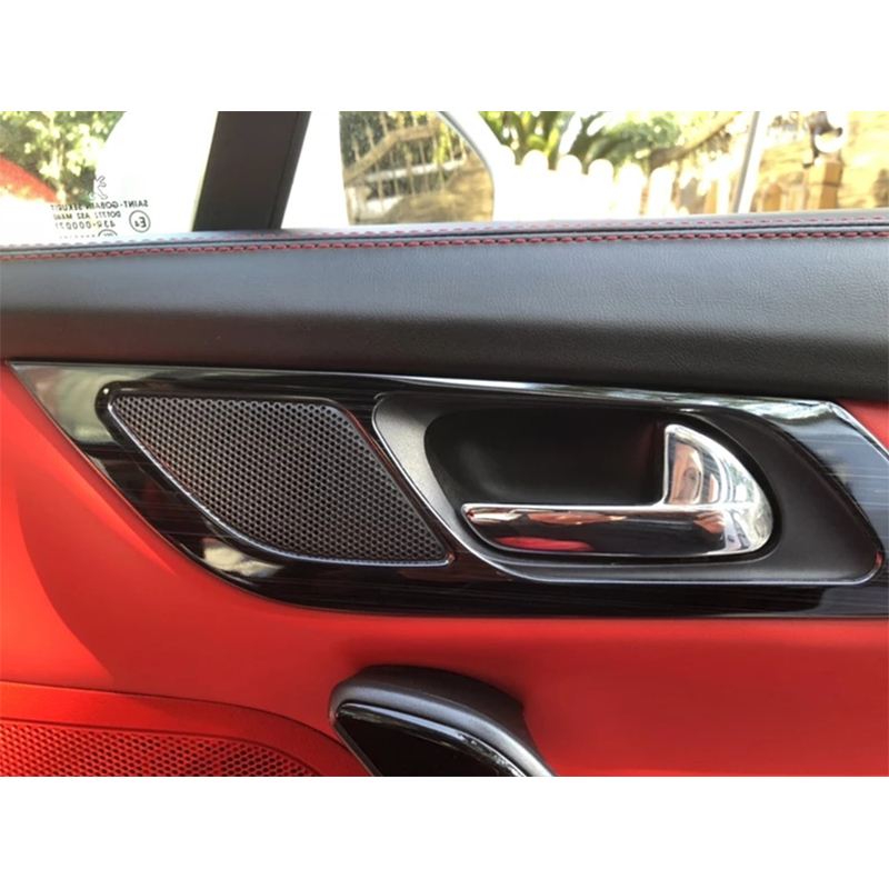 Car Inner Door Handle Frame Interior Modification Inner Door Bowl Handle Sequin Stickers For Peugeot 508 2011 2013 2015 2018