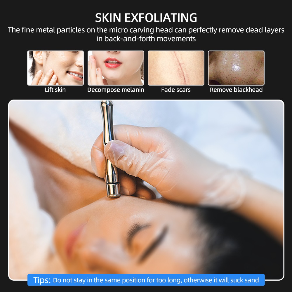 Portable Hydra Crystal Microdermabrasion Machine for Professional Skin Peeling, Diamond Peeling Technology for Salon and Spa Use, Effective Skin Care