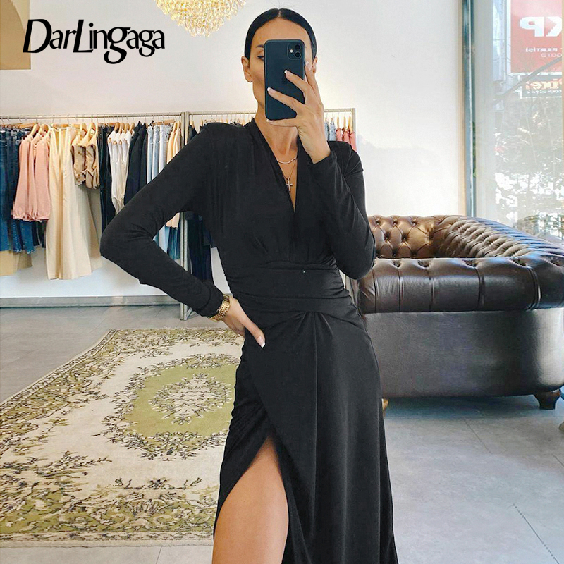 Darlingaga Fashion Elegant Asymmetrical Sexy Midi Dress Women Long Sleeve Solid Ruched Black Dress Club Party Autumn Split Solid
Darlingaga Fashion Elegant Asymmetrical Sexy Midi Dress Women Long Sleeve Solid Ruched Black Dress Club Party Autumn Split Solid