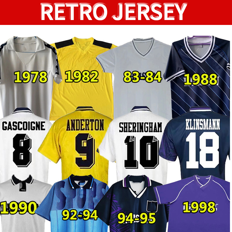 SHERINGHAM Retro Soccer Jerseys ANDERTON Klinsmann GASCOIGNE Ginola Ferdinand 1978 81 82 83 84 86 88 90 92 94 95 98 2008 09 18 19 Tottenham Classic Vintage Centenary, Reci 1988 third
SHERINGHAM Retro Soccer Jerseys ANDERTON Klinsmann GASCOIGNE Ginola Ferdinand 1978 81 82 83 84 86 88 90 92 94 95 98 2008 09 18 19 Tottenham Classic Vintage Centenary, Reci 1988 third