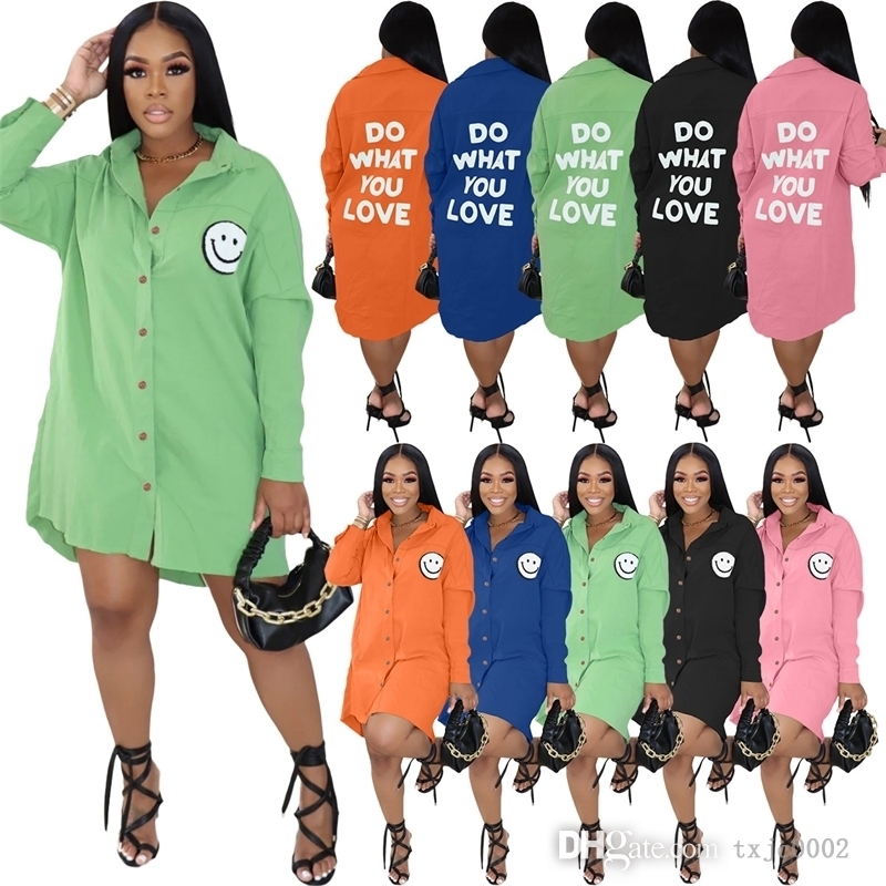 New Fashion Women Shirt Dress Long Sleeve Letter Printed Vestidos 2022 Designer Dresses One Piece Loose Top Clothing, Navy blue
New Fashion Women Shirt Dress Long Sleeve Letter Printed Vestidos 2022 Designer Dresses One Piece Loose Top Clothing, Navy blue